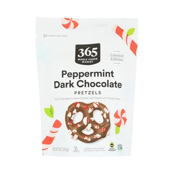 Dark Chocolate Peppermint Pretzels, 5 OZ 1