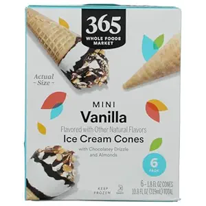Mini Vanilla Almond & Chocolate Ice Cream Cone, 10.8 FZ