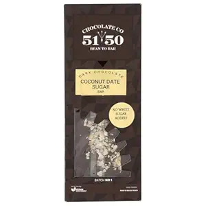 Chocolate with Toasted Coconut Sweetened with Dates, 50 GR