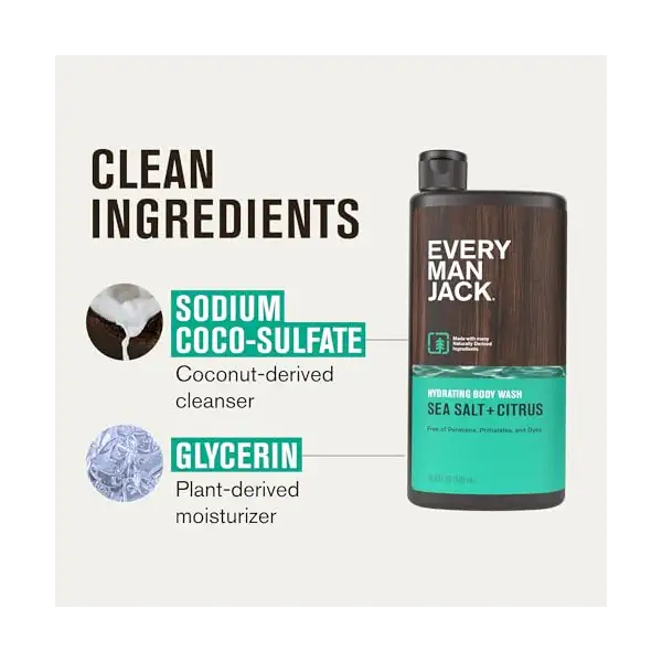 Sea Salt Body Wash, 16.9 FZ 5