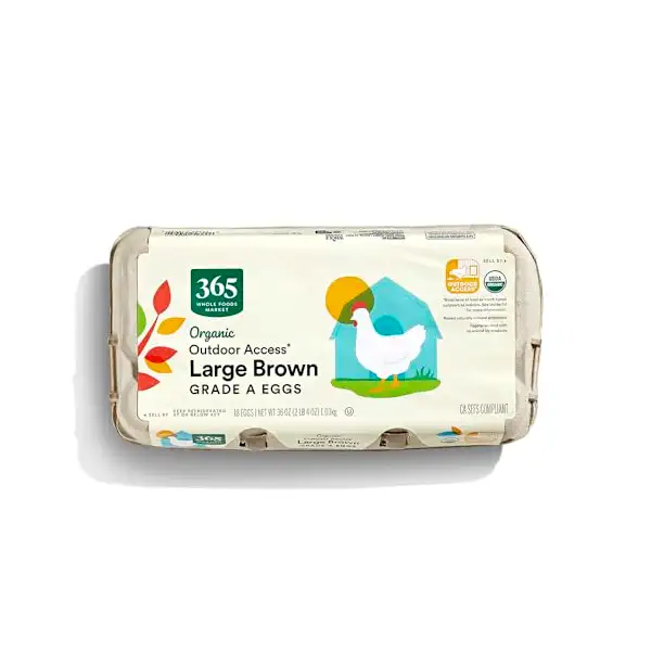 Organic Large Brown Grade A Eggs 1