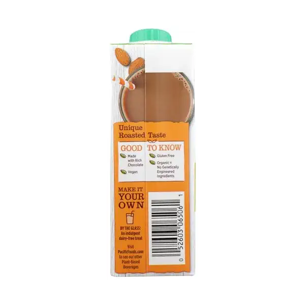 Organic Chocolate Almond Beverage, 8 FZ 2