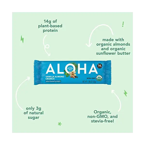 Organic Vanilla Almond Crunch Bar 12 Count, 1.98 OZ 3
