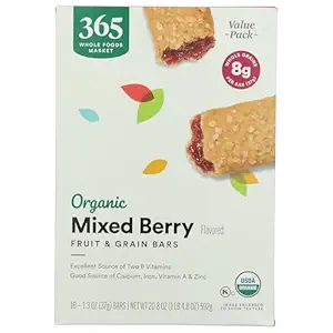 Organic Mixed Berry Fruit and Grain Bar 16 Count, 20.8 OZ