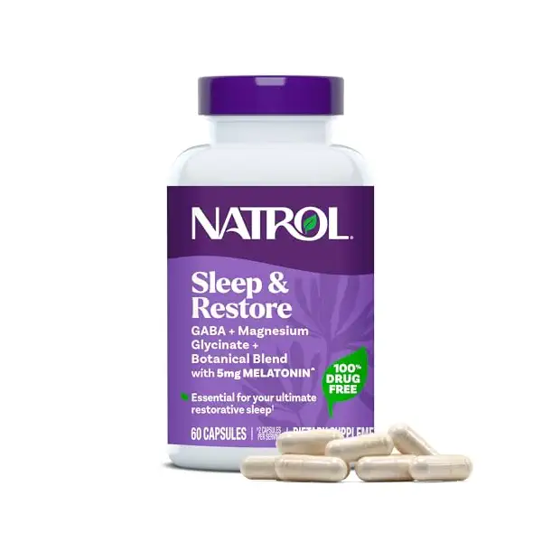 Sleep & Restore with Melatonin Capsule, 60 CT 1