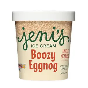 Boozy Egg Nog Ice Cream, 16 OZ