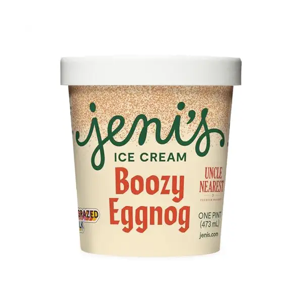 Boozy Egg Nog Ice Cream, 16 OZ 1