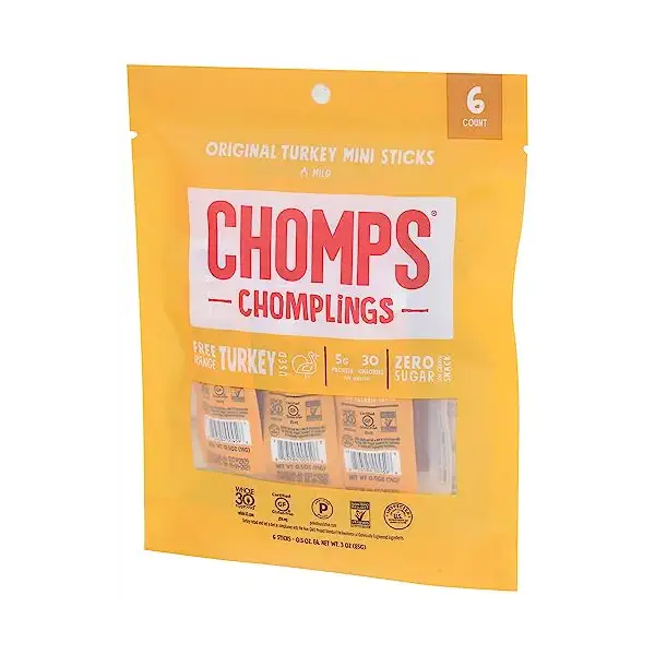 Chomplings Original Turkey Mini Sticks 6 Count, 0.5 OZ 2
