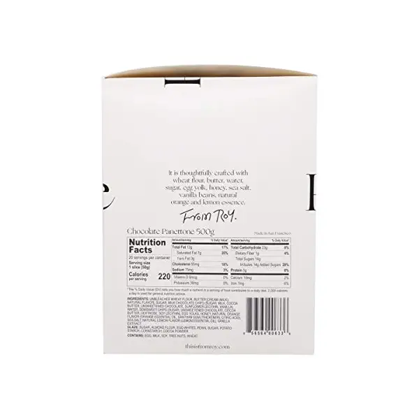 Chocolate Panettone, 17.6 OZ 3