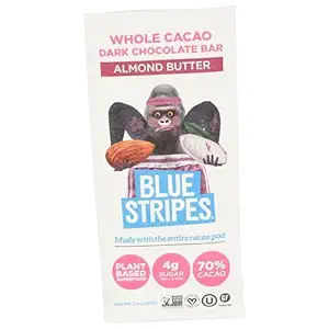 Whole Cacao Almond Butter Dark Chocolate Bar, 2.1 OZ