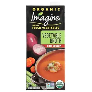 Organic Low Sodium Vegetable Broth, 32 FZ