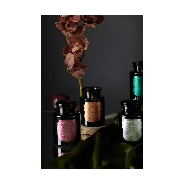 Black Fig Black Glass Vessel with Lid 3