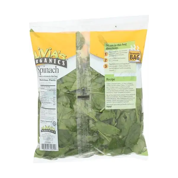 Organic Ready to Steam Spinach 2