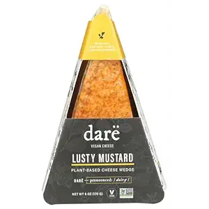 Lusty Mustard Plant Based Cheese Wedge, 6 OZ