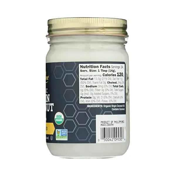 Organic Extra Virgin Coconut Oil, 12 FZ 7