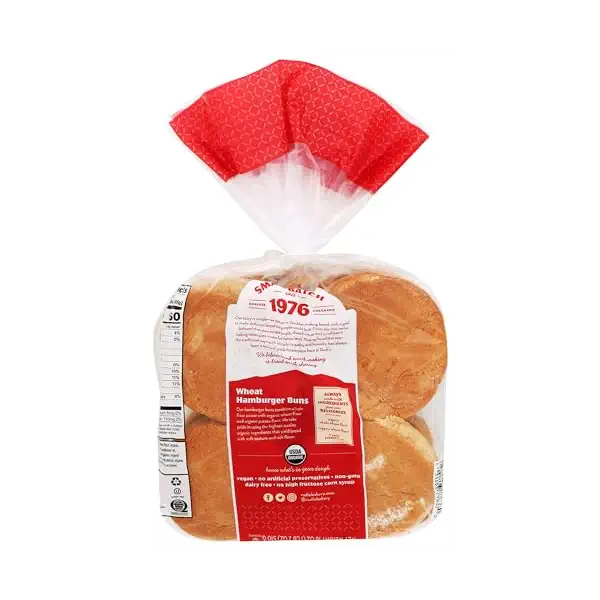 Organic Wheat Hamburger Buns, 18 OZ 2