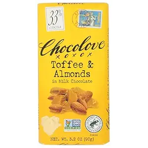 Toffee & Almond Milk Chocolate Bar, 3.2 OZ