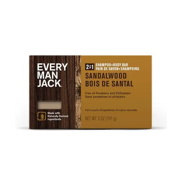 Sandalwood 2 in 1 Shampoo and Body Bar, 5 OZ 1