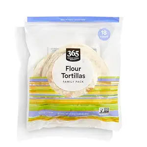 365 by Whole Foods Market, Flour Tortillas, Family Pack, 18 Count