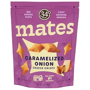 Caramelized Onion Cheese Crisps Mates, 3 OZ