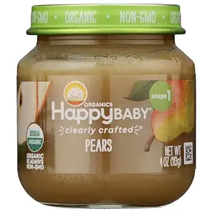 Organic Stage 1 Pears, 4 OZ