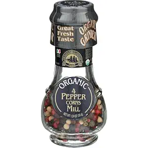 Organic Four Peppercorn Mill, 1.24 OZ