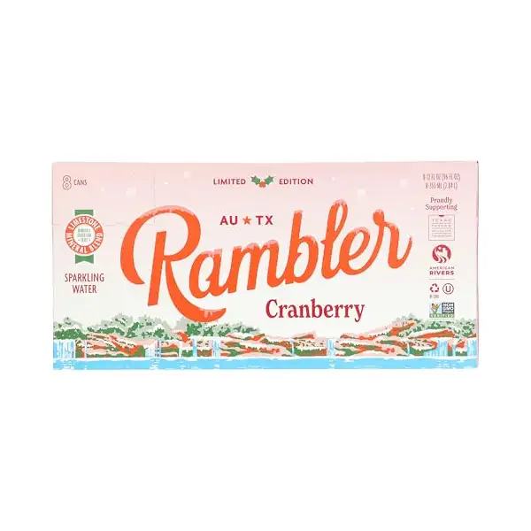 Cranberry Sparkling Water 8pk, 12 FZ 2