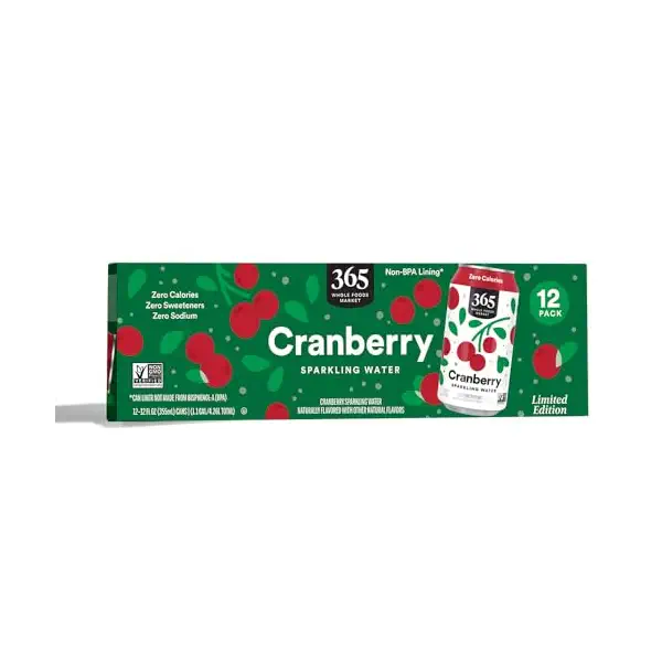 Cranberry Sparkling Water 12pk, 12 FZ 1