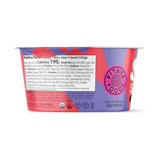 Organic Strawberry Acai Swirl Bowl, 6 OZ 2