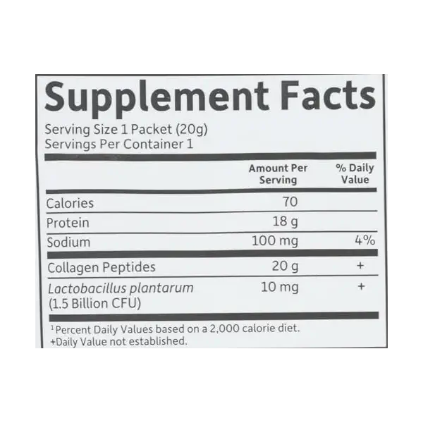 Grass Fed Collagen Peptides Sgl, 0.7 OZ 3