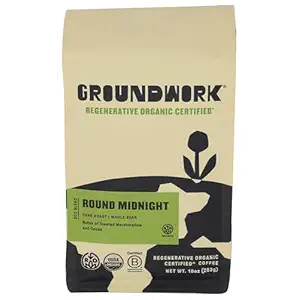 Organic Regenerative Round Midnight Whole Bean Coffee, 10 OZ