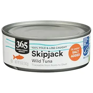 Salted Skipjack Tuna in Water, 5 OZ