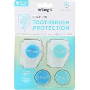Snap-on Toothbrush Protection, 4 CT
