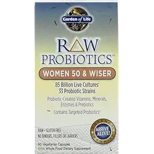 Women's 50 & Wiser Raw Probiotic Vegetarian Capsules, 90 CT