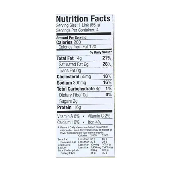 Smoked Jalapeno Cheddar Pork Bratwurst, 12 OZ 3