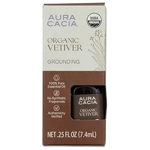 Organic Vetiver Essential Oil, 0.25 FZ