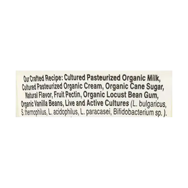 Organic Whole Milk Vanilla Yogurt, 5.5 OZ 4