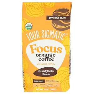 Organic Lion's Mane Whole Bean Coffee, 10 OZ