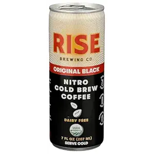 Organic Original Black Nitro Cold Brew Coffee, 7 FZ