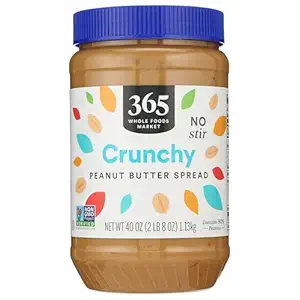 365 by Whole Foods Market, Peanut Butter Spread, Crunchy No Stir, 40 Ounce