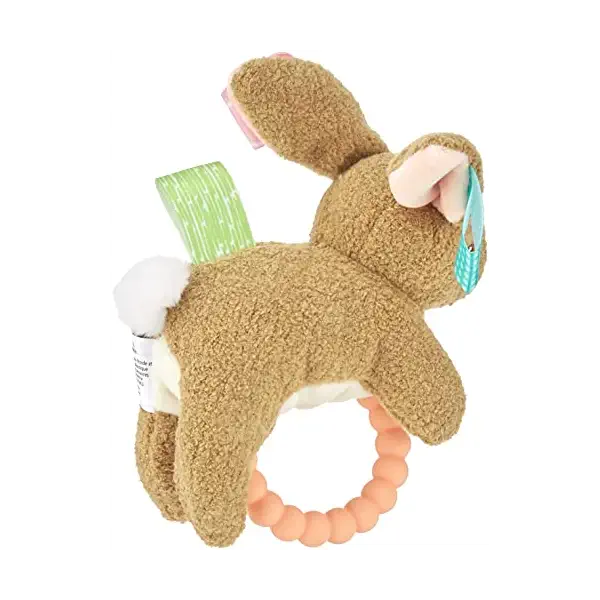 Taggies Harmony Bunny Rattle Teether 6In 2