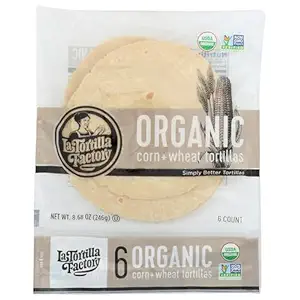 Organic White Corn & Wheat Tortillas, 8.68 OZ