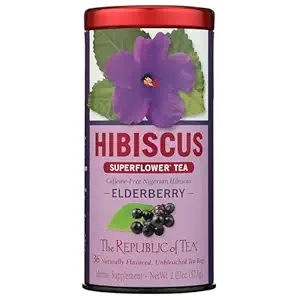Hibiscus Elderberry Herbal Tea Bags 36 Count, 36 CT