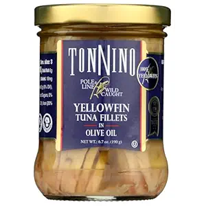 Yellowfin Tuna Fillets in Olive Oil, 6.7 OZ