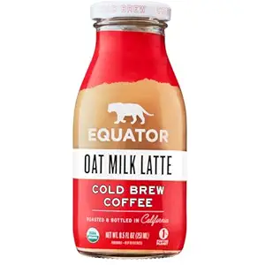 Equator Coffee Organic Oat Milk Latte Cold Brew Coffee, 8.5 FZ