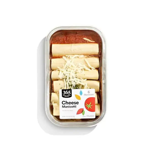 365 by Whole Foods Market, Cheese Manicotti, Family Size, 25 Ounce 1