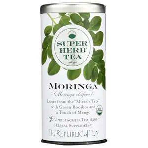 Organic Moringa Superherb Tea Bags, 36 CT