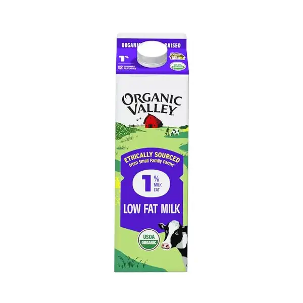 Organic Low Fat Milk, 1 QT 1
