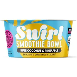 Organic Blue Coconut Pineapple Swirl Bowl, 6 OZ