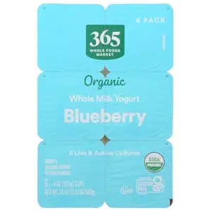 365 by Whole Foods Market, Organic Blueberry Yogurt, 24 Ounce, 6-pack
